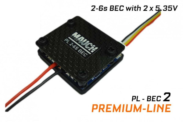 Mauch 016 – PL-2-6s BEC 2 x 5.35V with CFK enclosure