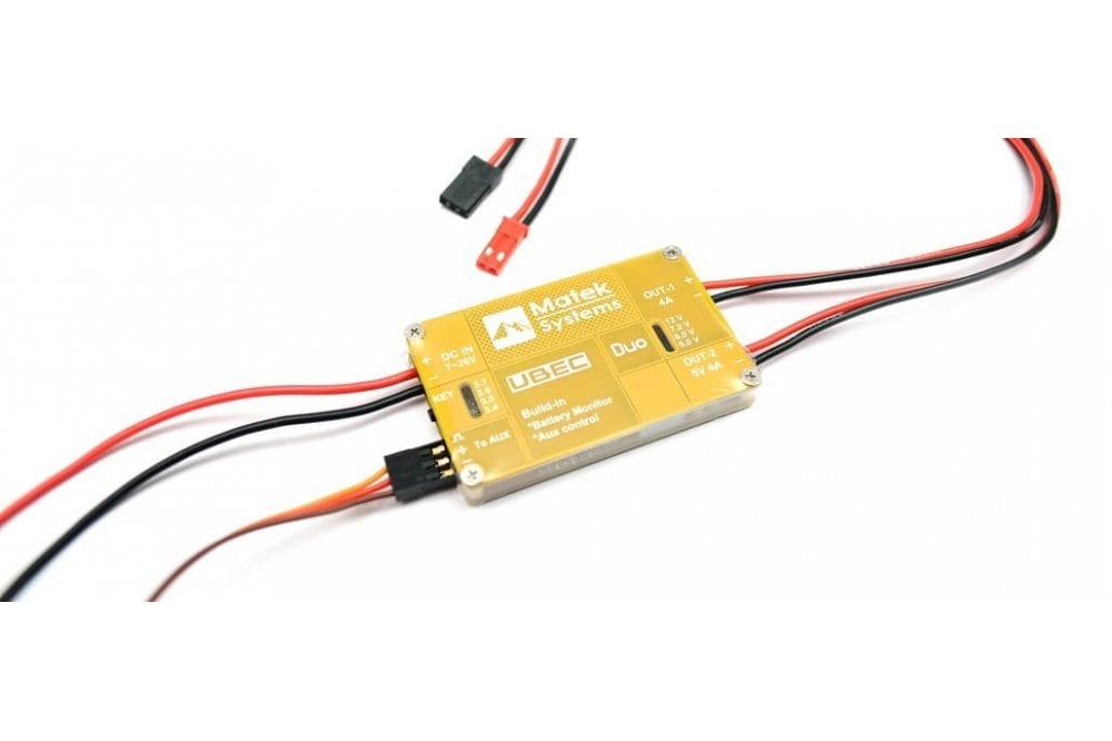 Matek - UBEC DUO, 4A/5 - 12V & 4A/5V - U4A2P