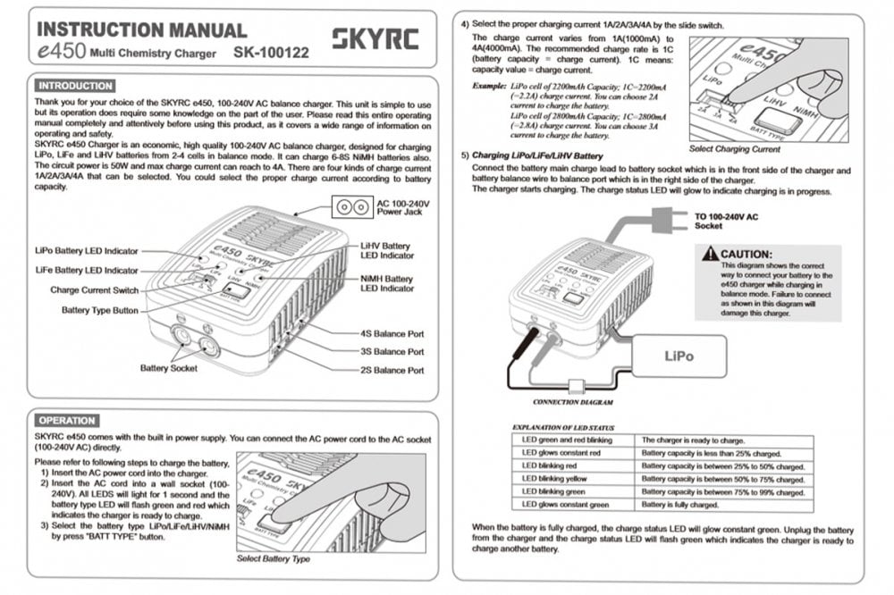 SkyRC- e450 Charger