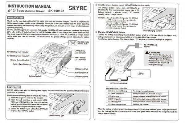 SkyRC- e450 Charger