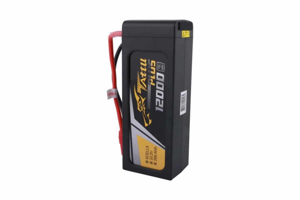 Gens Ace- Tattu Plus, 12000mAh 15C 6S1P 22.2V Lipo-AS150+XT150