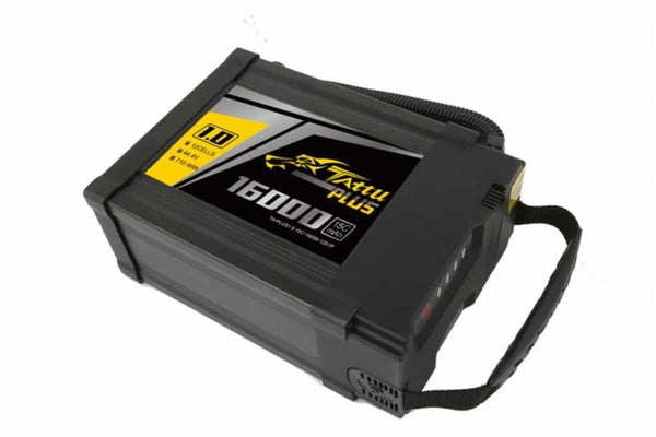 Gens Ace- Tattu Plus 1.0, 16000mAh 15C 12S1P 44.4V Lipo with AS150U