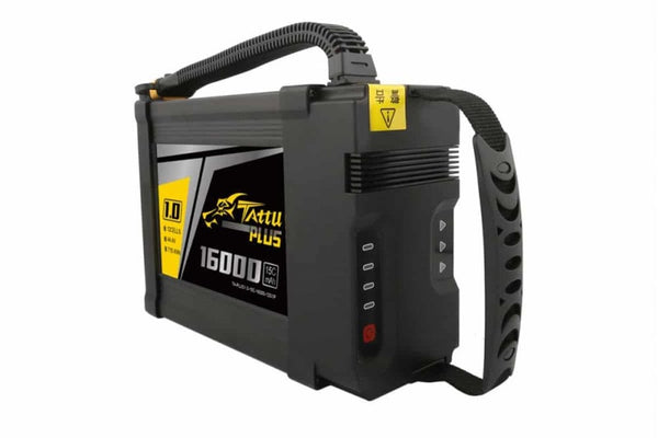 Gens Ace- Tattu Plus 1.0, 16000mAh 15C 12S1P 44.4V Lipo with AS150U