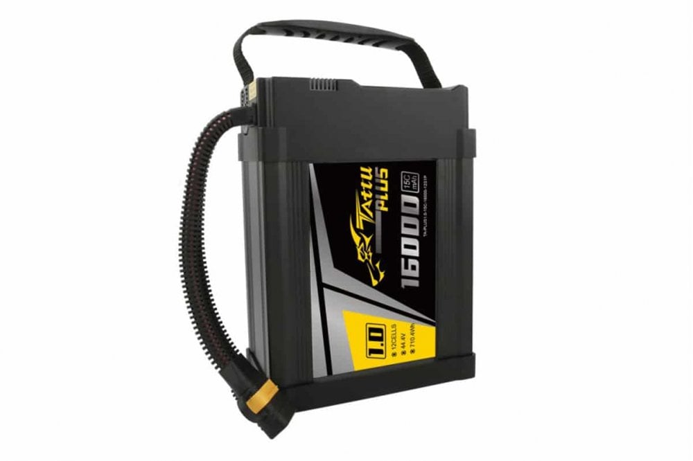 Gens Ace- Tattu Plus 1.0, 16000mAh 15C 12S1P 44.4V Lipo with AS150U
