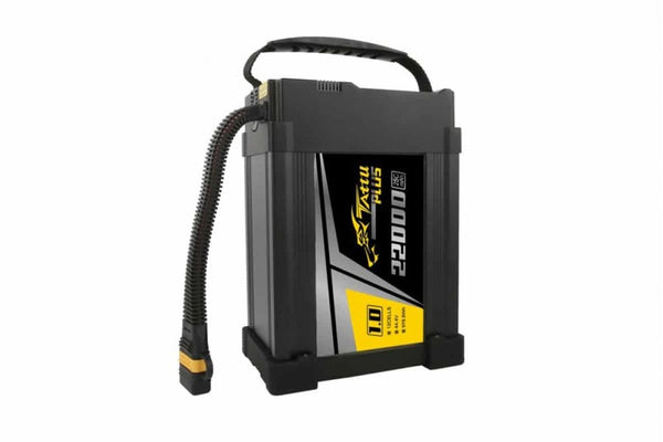 Gens Ace- Tattu Plus 1.0, 22000mAh 25C 12S1P 44.4V Lipo with AS150U