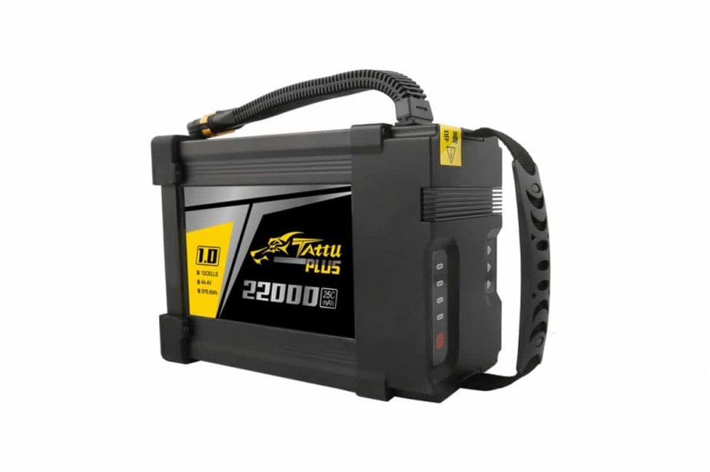 Gens Ace- Tattu Plus 1.0, 22000mAh 25C 12S1P 44.4V Lipo with AS150U