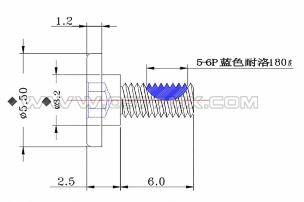 Tarot - M3 Step Screw (Big Head) - TL2882-01