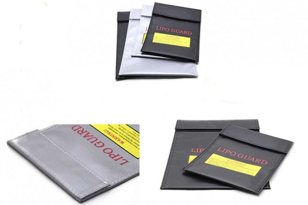 LIPO Guard - Fire Resistant LiPO Charging / Storage Bag - Silver 230x180
