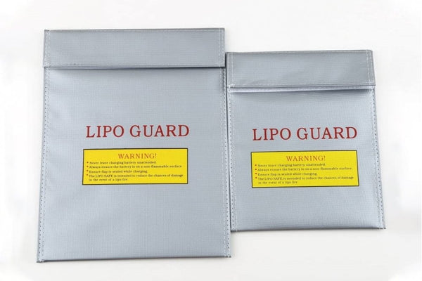 LIPO Guard - Fire Resistant LiPO Charging / Storage Bag - Silver 230x180