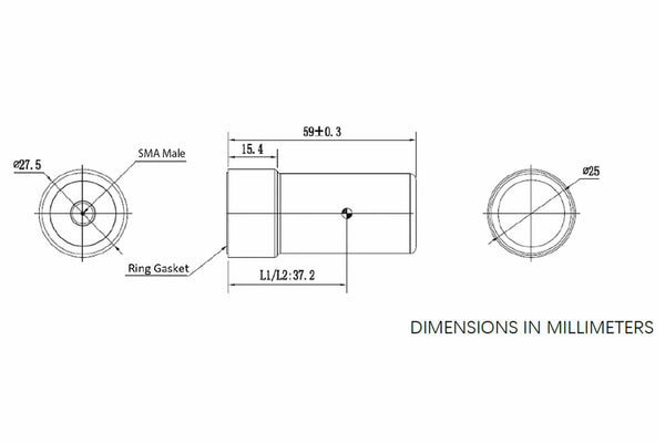 Holybro - GNSS Antenna CH3602A (for M8P series)