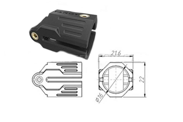 Tarot - Folding Arm Joint for 16mm Tube - TL68B27