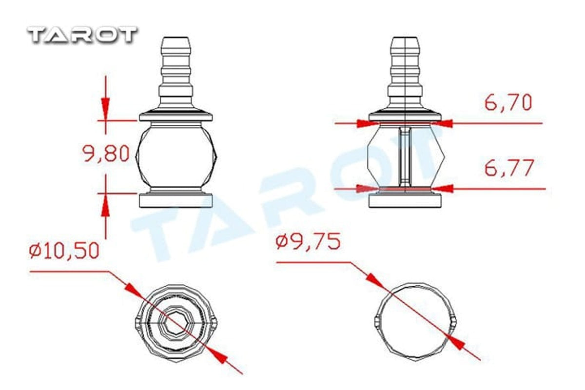 Tarot - Gimbal Anti Vibration Damping Ball - Small - 3PC - TL10A04