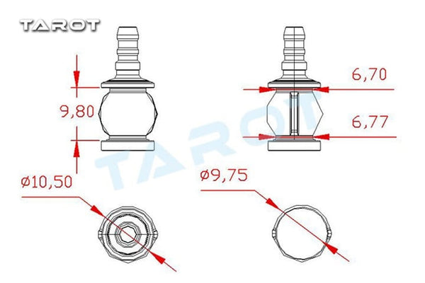 Tarot - Gimbal Anti Vibration Damping Ball - Small - 3PC - TL10A04