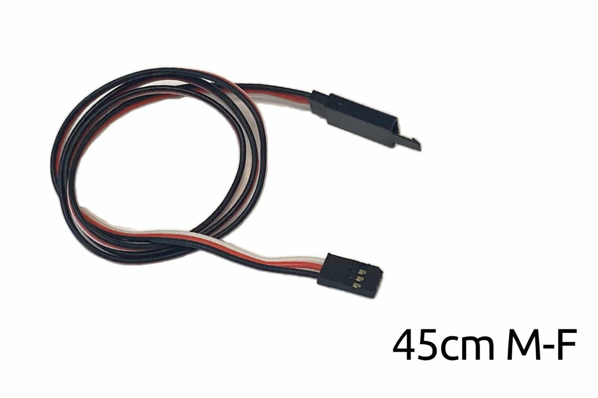 45cm Male to Female Flat Futaba Servo Extension – 26AWG Locking