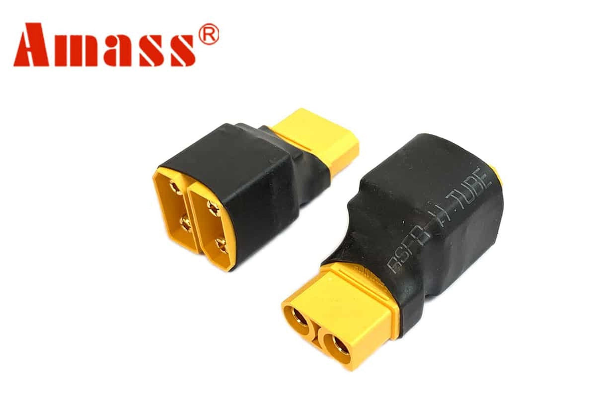 Amass XT90 Series Adapter (1pc) - Double Voltage