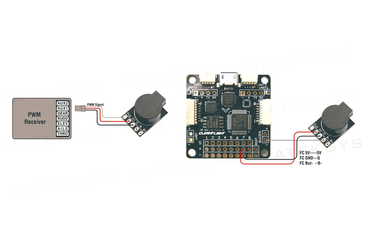 Matek Systems- Lost Model Beeper & FPV FC 5V Loud Buzzer