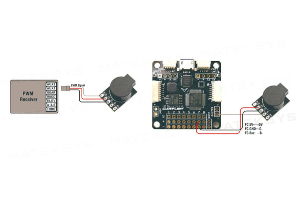 Matek Systems- Lost Model Beeper & FPV FC 5V Loud Buzzer