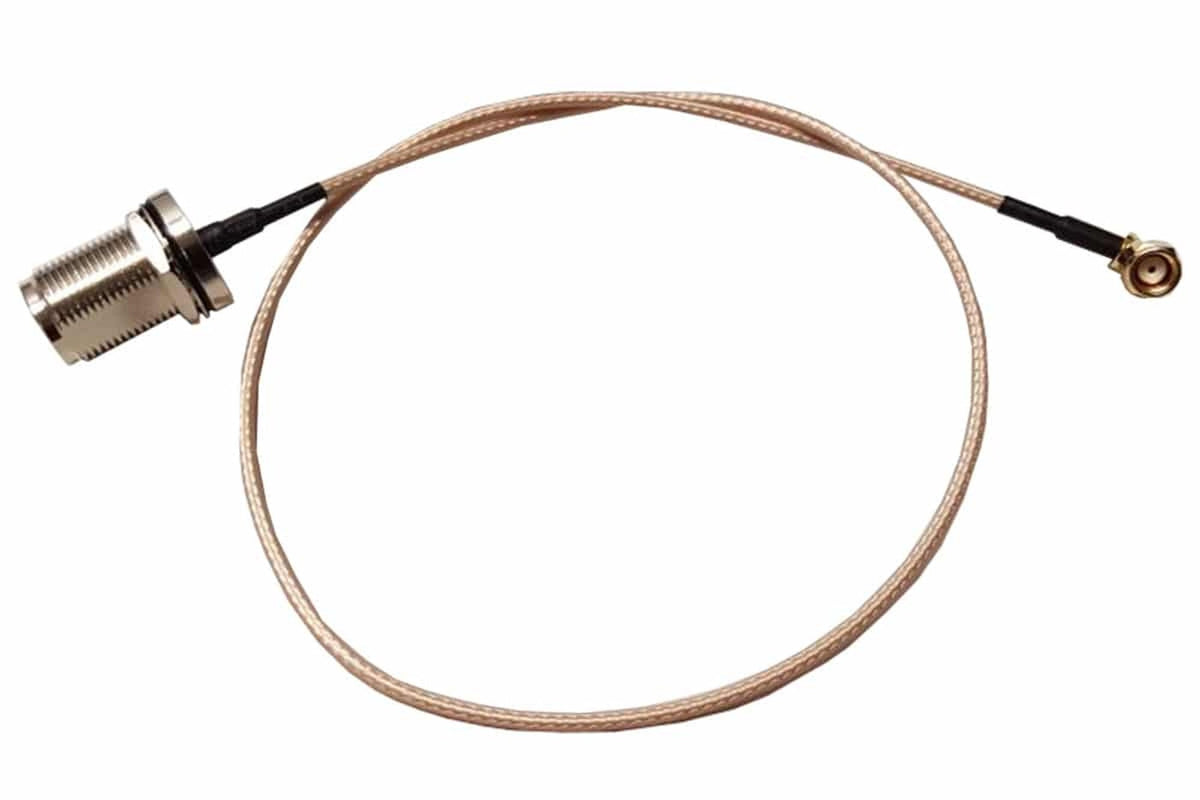 RF Design- RF Extension Cable- SMA-RP R/A -N-Female Bulkhead 500mm
