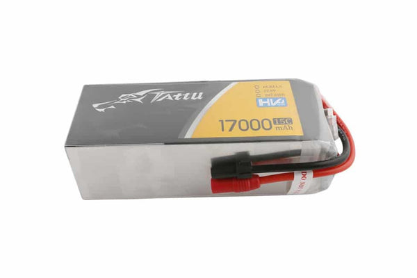 Gens Ace- G-Tech, Tattu HV, 17000mAh 15C 6S1P 22.8V Lipo-AS/XT150