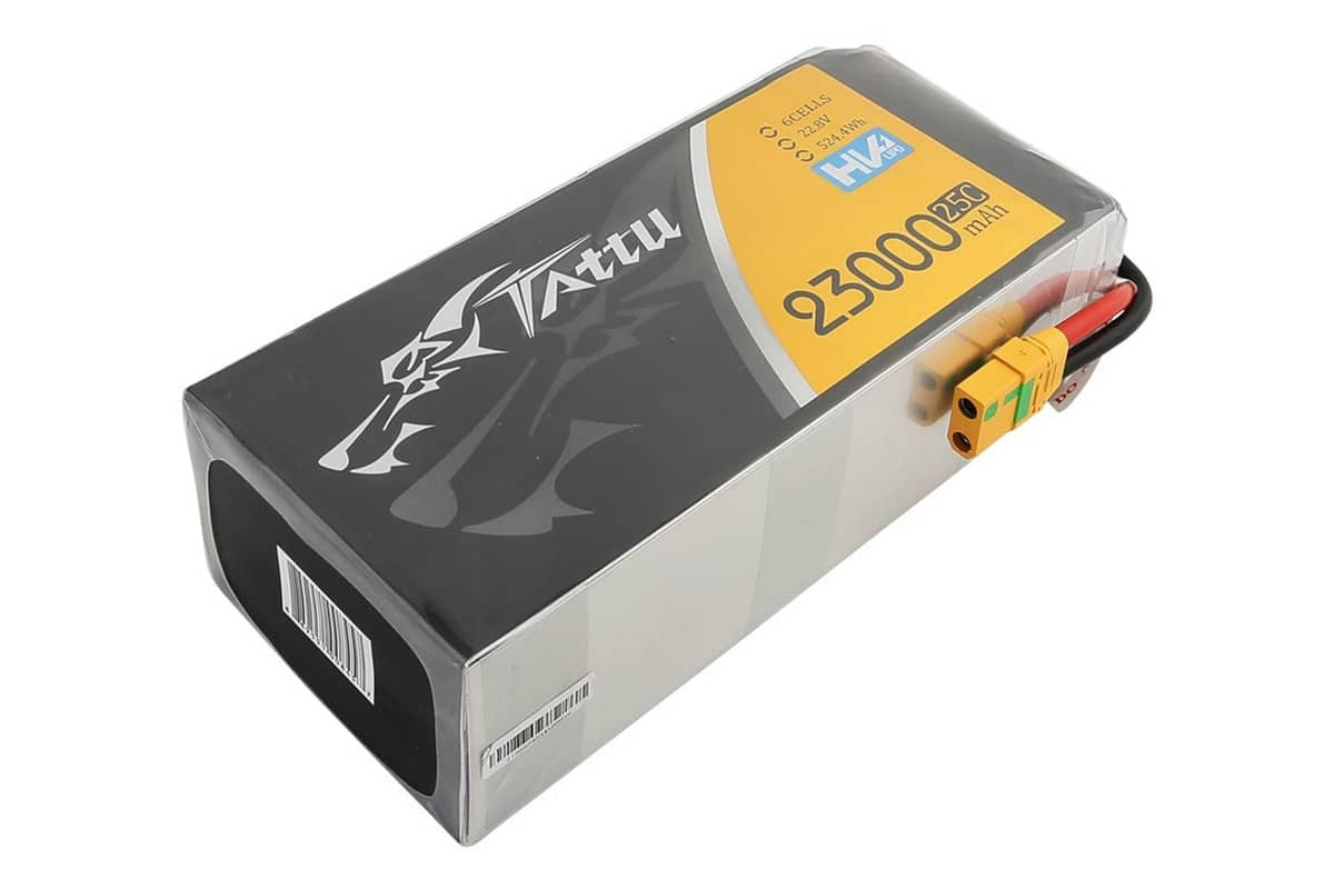 Gens Ace- Tattu HV, 23000mAh 25C 6S1P 22.8V Lipo-XT90-S