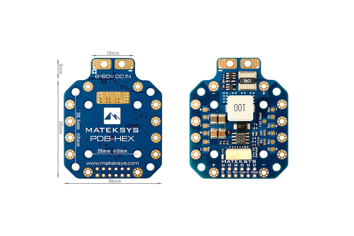 Matek Systems - PDB HEX-12s Compatible