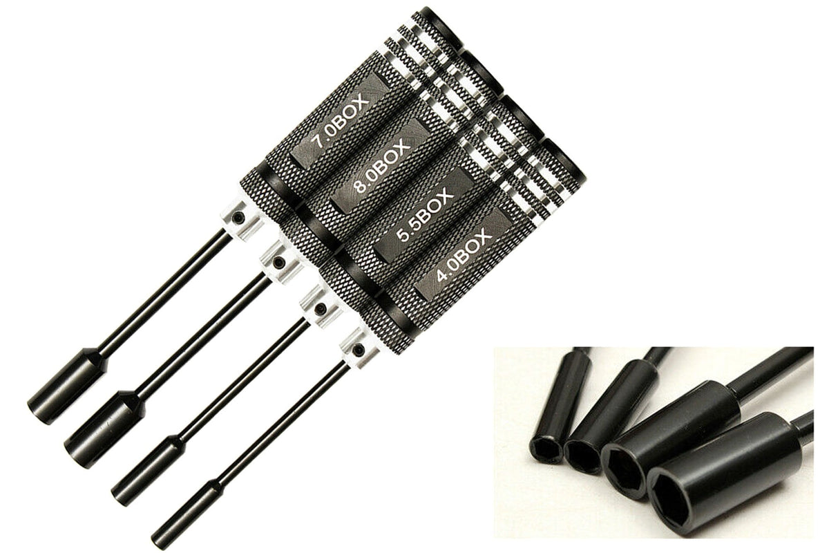 Hex Nut Socket Screwdriver  4.0, 5.5, 7.0, 8.0mm Tool
