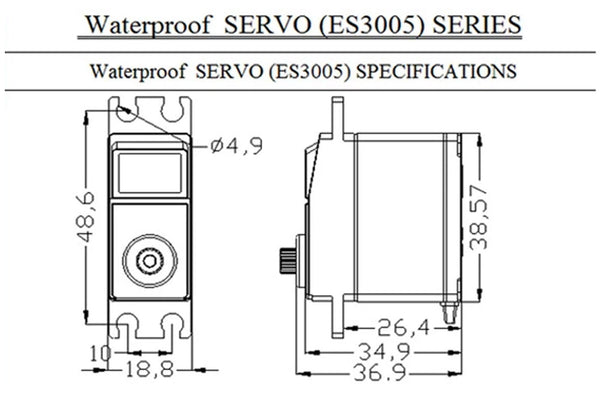 EMAX ES3005 Metal Analog Servo (42g)