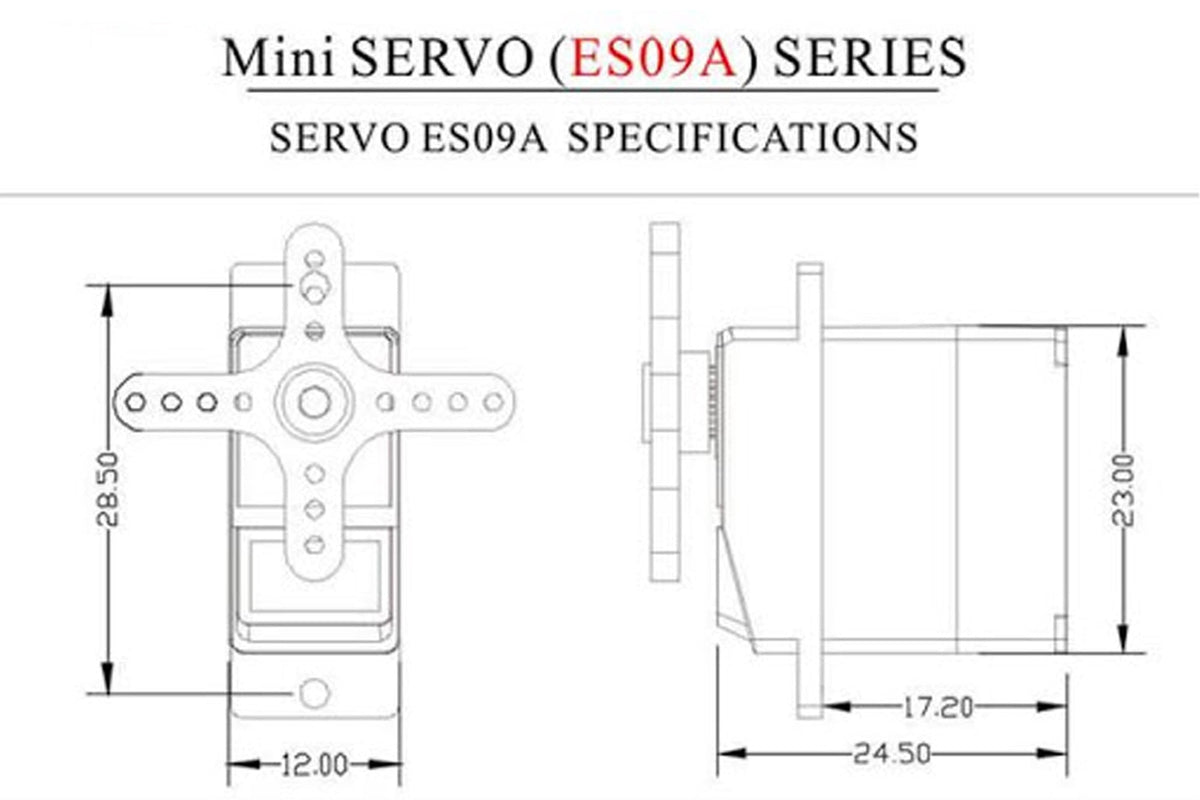 EMAX ES09MA Analog Servo Dual-Bearing