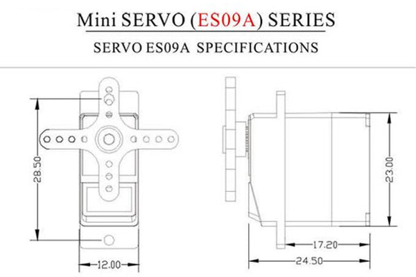 EMAX ES09MA Analog Servo Dual-Bearing