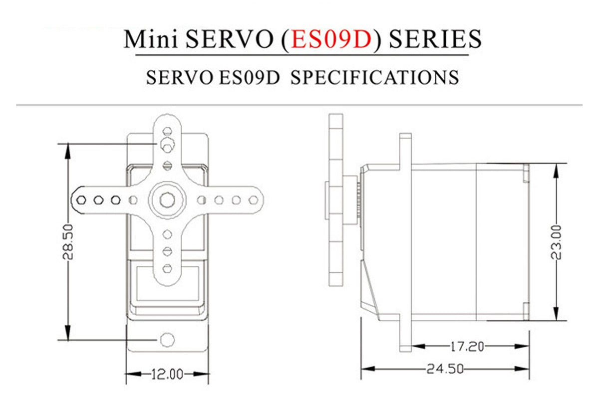 EMAX ES09D Digital Swash Servo for 450 Helicopter