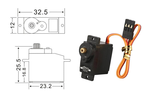 JX PDI-1109MG 9g Metal Gear Digital Servo