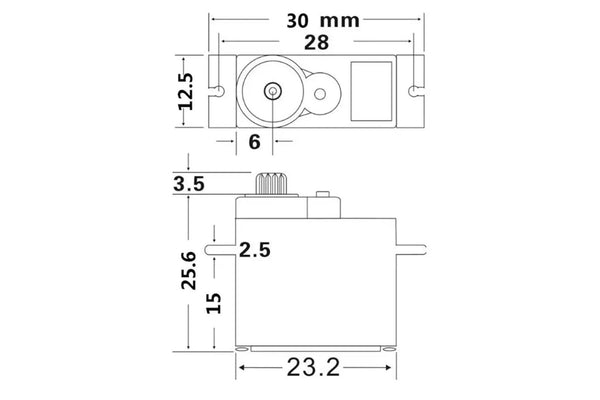 JX PDI-1151MG - Mini Coreless Waterproof 15g Servo