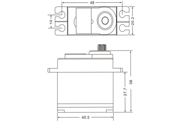 JX - PDI 5521MG 55.6g Metal Gear Digital Servo