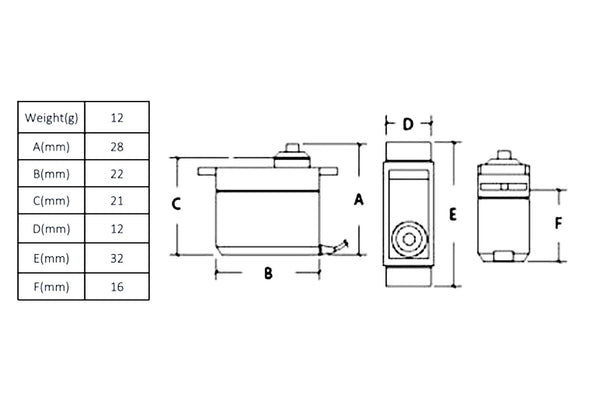 JX PDI 9180MG 180 Metal Gear Digital Servo (180 Rotation)
