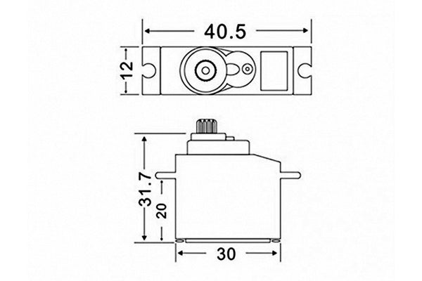 JX - PS-1171MG 17.5g Metal Gear Analogue Servo 3.5kg