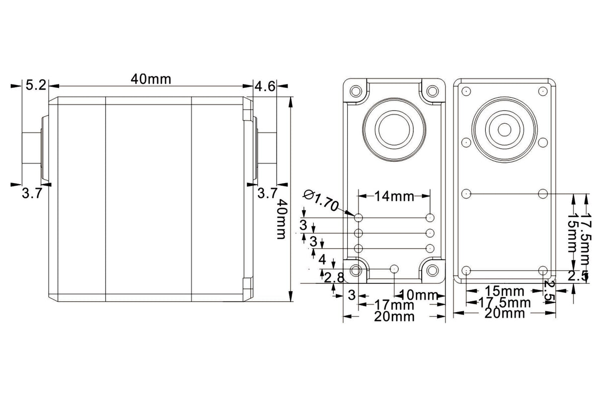 JX - RD-5622MG 22kg 180 degree Servo