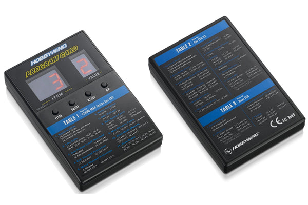 Hobbywing - LED Program Card/Box - General