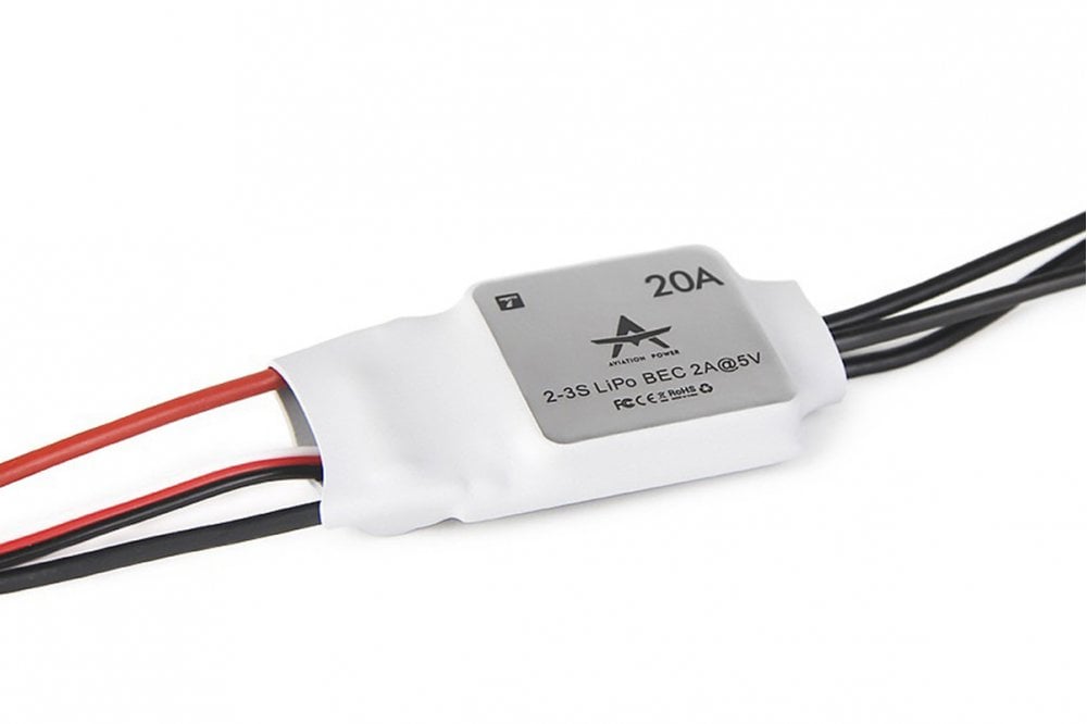 T-Motor- AT 20A, Fixed wing ESC with 5V/2A BEC, 2-3S