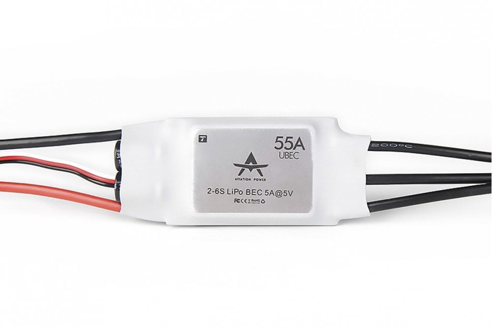 T-Motor AT 55A - Fixed wing ESC with 5V/5A UBEC - 2-6S