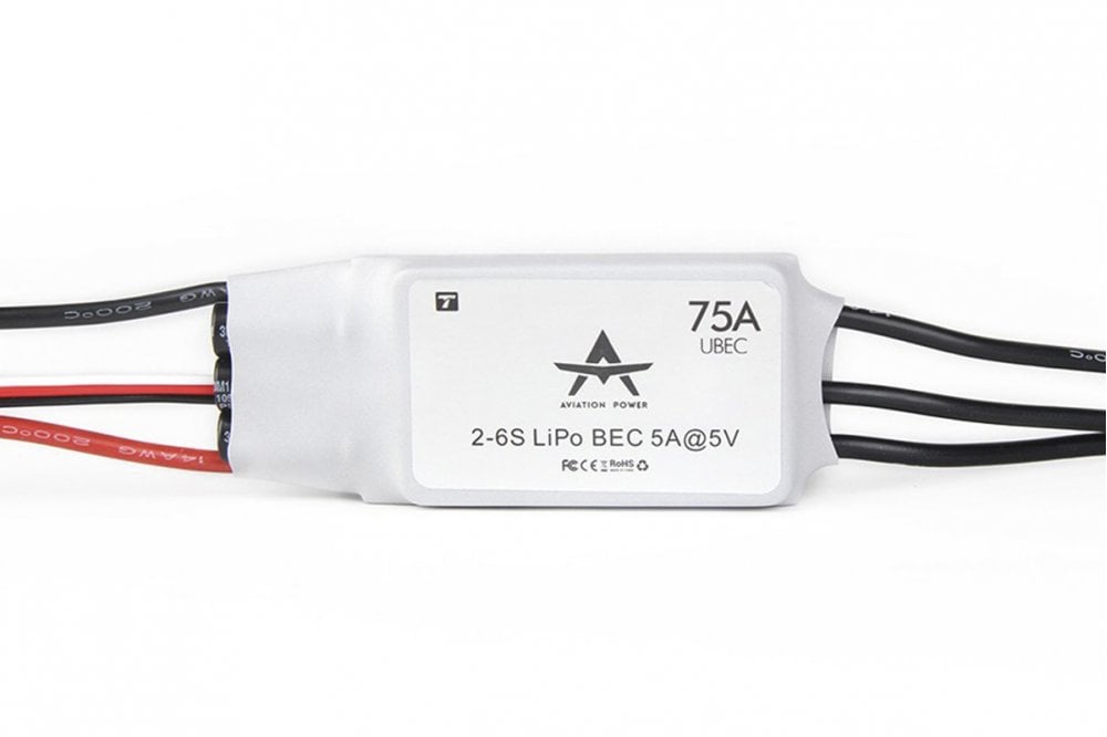 T-Motor AT 75A - Fixed wing ESC with 5V/5A UBEC - 2-6S