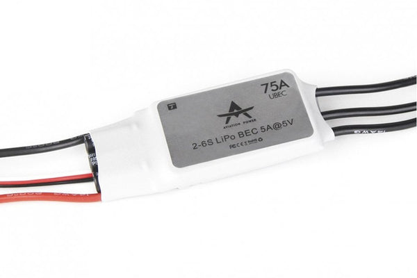 T-Motor AT 75A - Fixed wing ESC with 5V/5A UBEC - 2-6S