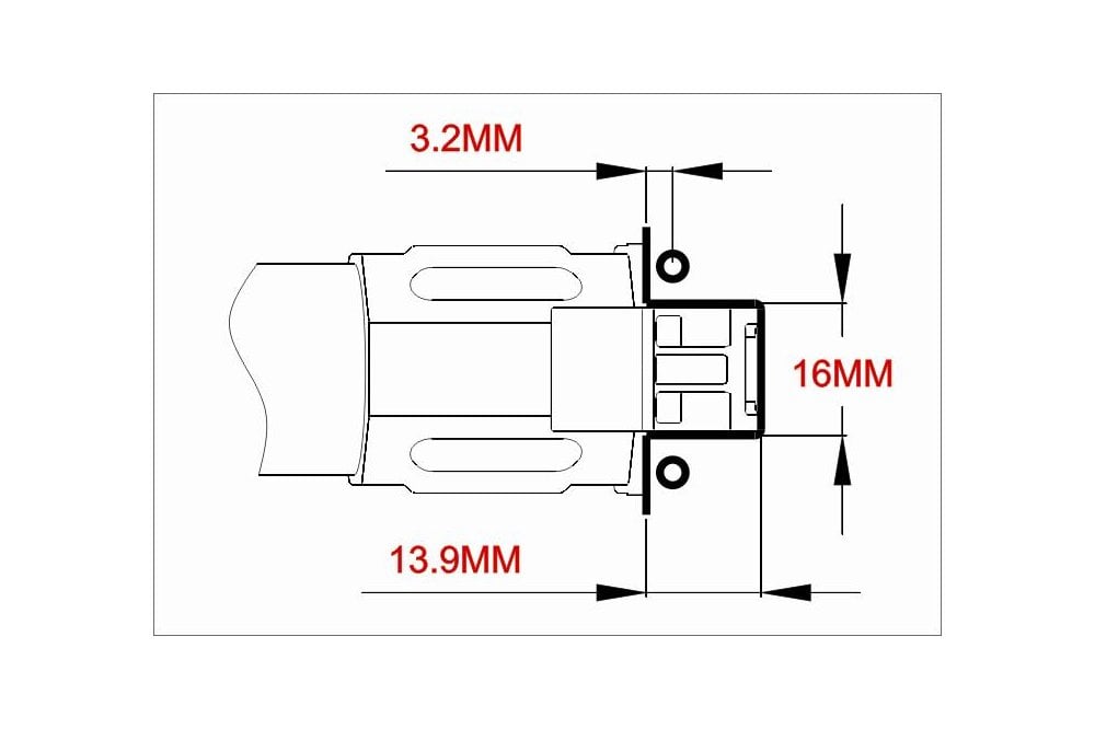 Tarot - T25 Folder arm mount 25mm with 6 degree TL25A2 - 1pc