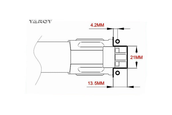 Tarot - T28 - Folder arm mount 28mm  with 6 degree TL28A2 - 1pc