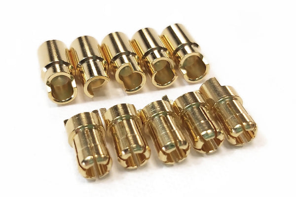 AMASS - GC6010 6mm Gold Plated Bullets - 5 Pairs