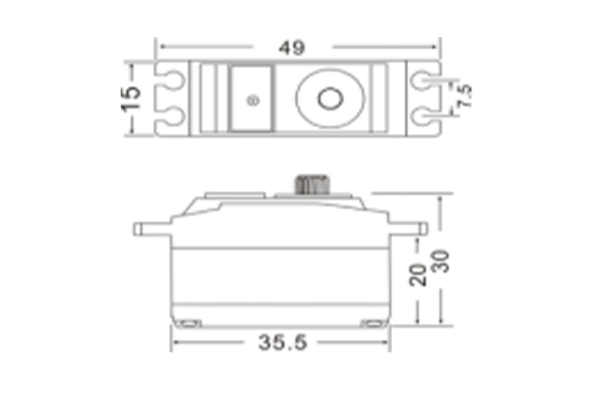 JX  - PDI-2504MG 25g Metal Gear Digital Servo