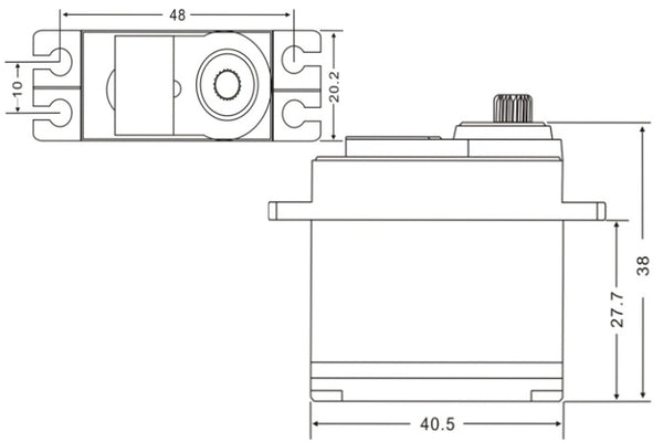 JX Servo PDI-5521MG - 360°