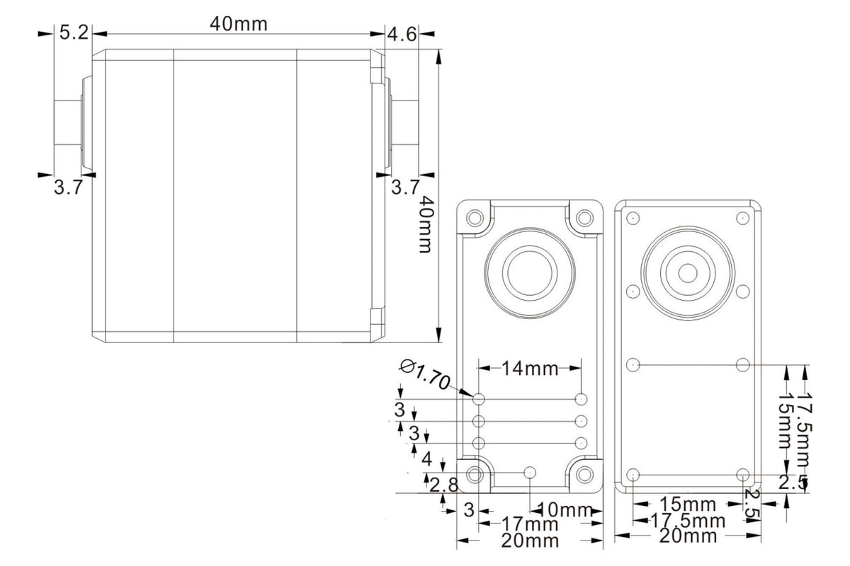 JX - RD-5622MG 22kg 300 degree Digital Metal Gear HV Servo