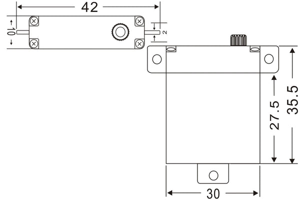 JX Servo PDI-HV2107MG 21g High Torque Digital Slim Servo