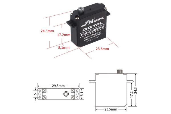 JX Servo PDI-0902MG 9.4g High Torque Digital Servo