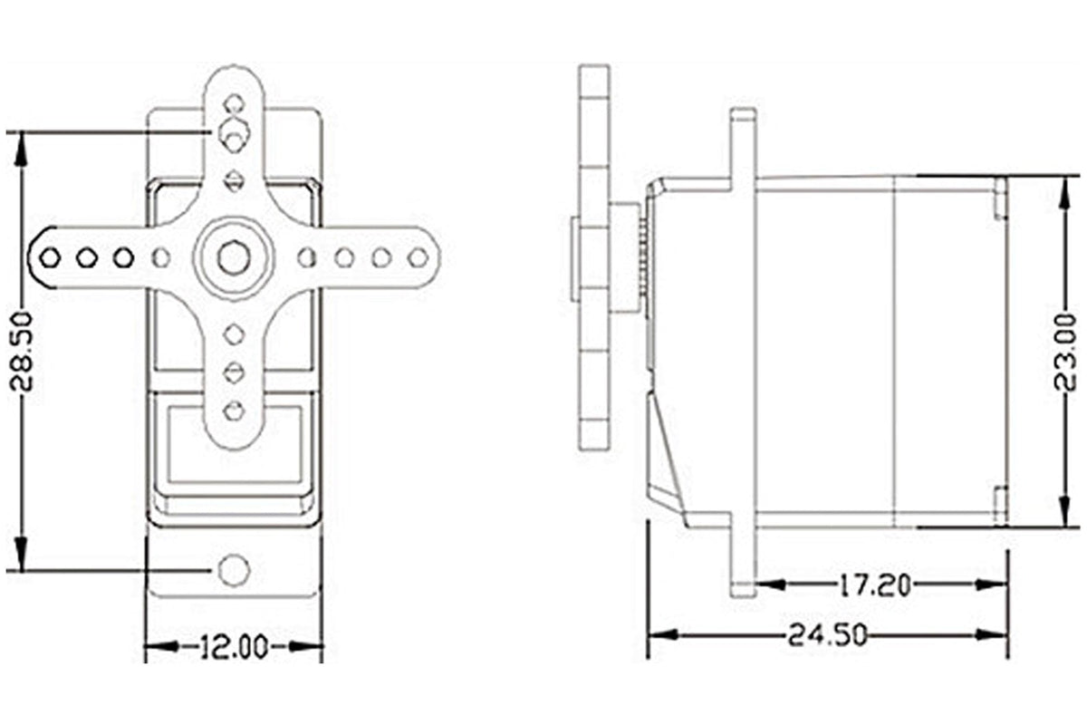 EMAX ES09MD Metal Digital Servo Specific Swash Servo